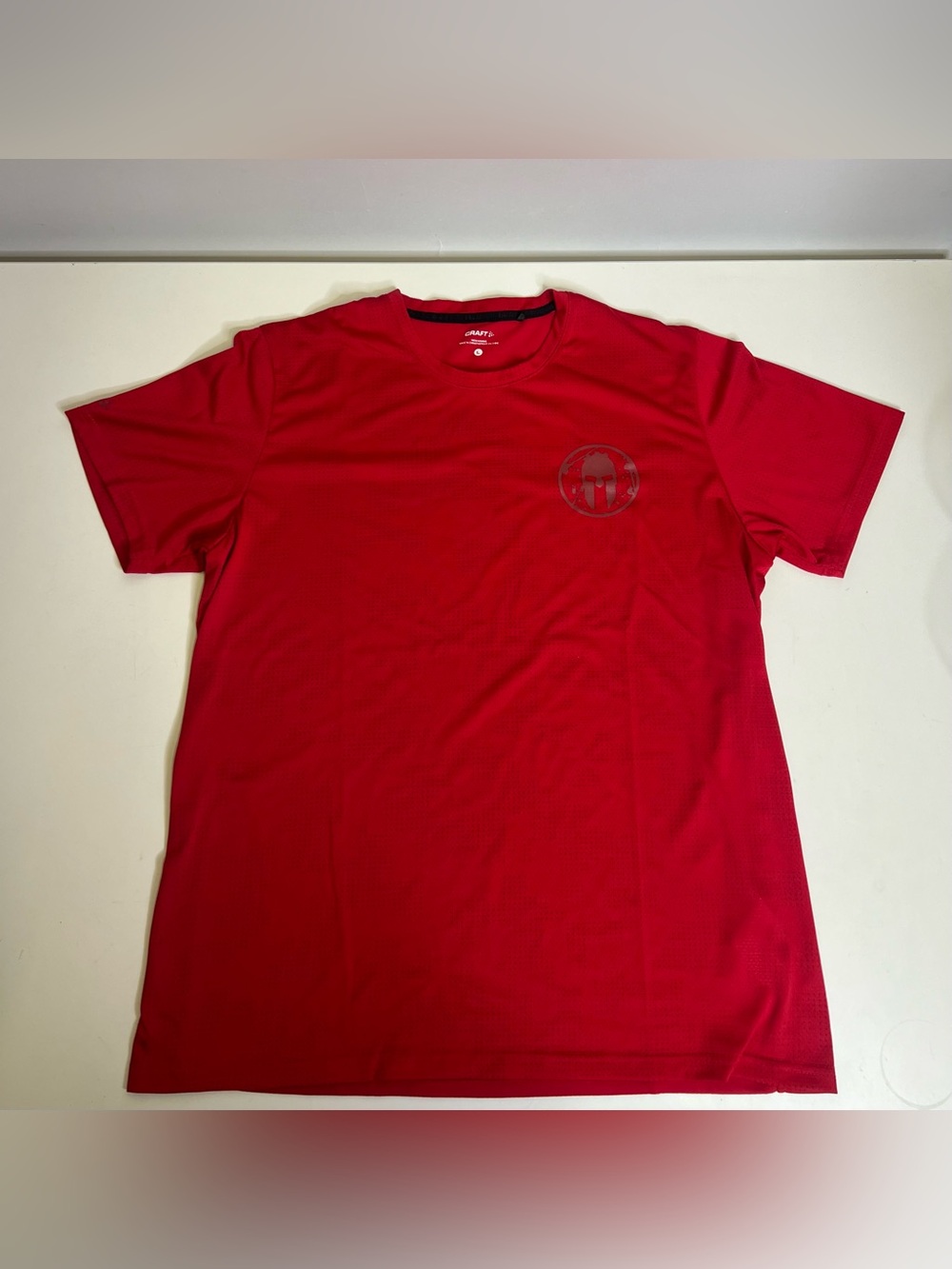 Craft Spartan Logo Men's Red Performance T‑Shirt - Size Large